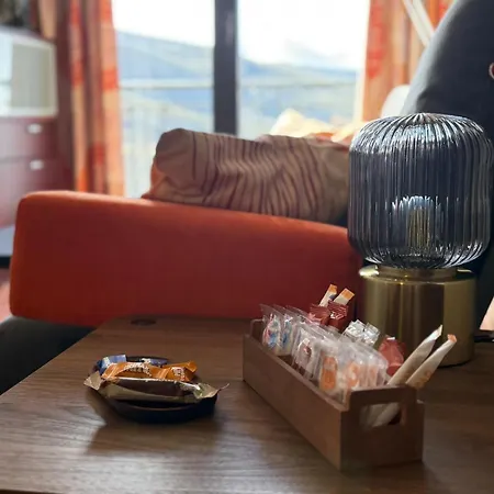 Puesta De Sol Y Nieve Lägenhet