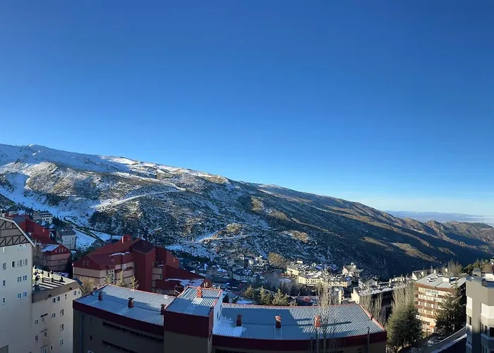 Puesta De Sol Y Nieve